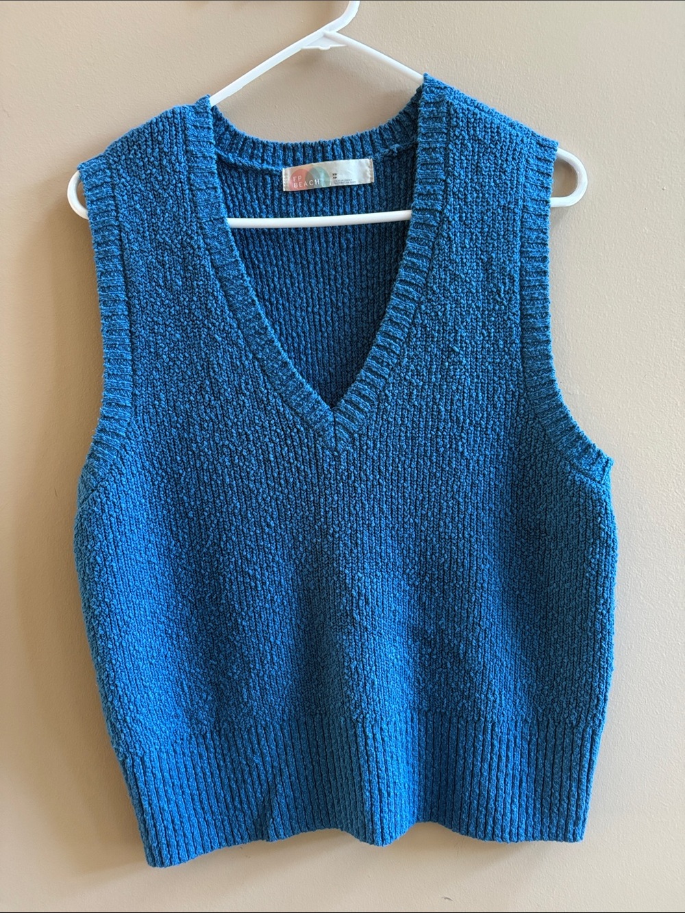 Free People Beach blue sweater vest XS
